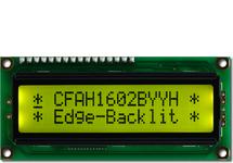 16x2 Yellow-Green Backlit Character LCD CFAH1602B-YYH-JTE