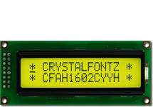 Sunlight Readable 16x2 Yellow Character LCD CFAH1602C-YYH-JT