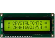 16x2 Character LCD Yellow-Green CFAH1602J-YYH-JT