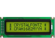 Yellow-Green Standard 16x2 Character LCD CFAH1602M-YYH-ET Yellow-Green Standard 16x2 Character LCD CFAH1602M-YYH-ET