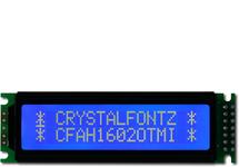 White on Blue 16x2 LCD CFAH1602O-TMI-ET White on Blue 16x2 LCD CFAH1602O-TMI-ET
