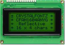 Reflective 16x4 Character LCD CFAH1604A-NYG-JT Reflective 16x4 Character LCD CFAH1604A-NYG-JT
