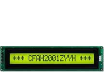 Transflective 20x1 Character LCD CFAH2001Z-YYH-JP