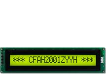 Transflective 20x1 Character LCD CFAH2001Z-YYH-JP Transflective 20x1 Character LCD CFAH2001Z-YYH-JP