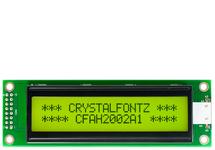 20x2 Dark on Yellow Character LCD (3.3v) CFAH2002A1-YYH-JTV