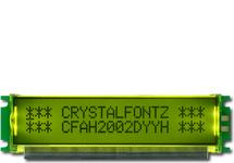 Dark Characters on Yellow 20x2 LCD CFAH2002D-YYH-ET Dark Characters on Yellow 20x2 LCD CFAH2002D-YYH-ET