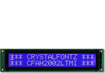 White on Blue 20x2 Character Module CFAH2002L-TMI-ET White on Blue 20x2 Character Module CFAH2002L-TMI-ET