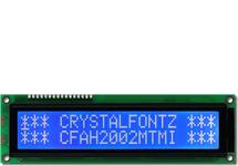 White on Blue 20x2 Character LCD Module CFAH2002M-TMI-ET White on Blue 20x2 Character LCD Module CFAH2002M-TMI-ET