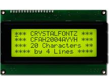 Transflective 20x4 Character Display CFAH2004A-YYH-JT Transflective 20x4 Character Display CFAH2004A-YYH-JT