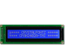Blue 24x2 Character Standard LCD CFAH2402A-TMI-JT