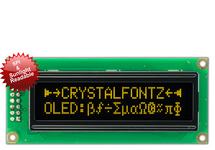 16x2 Yellow Sunlight Readable OLED With SPI CFAL1602C-PYT