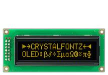 16x2 Yellow Sunlight Readable Character OLED CFAL1602C-YT