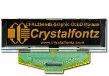 Orange 256x64 SPI Graphic OLED CFAL25664B-Y-B1 Orange 256x64 SPI Graphic OLED CFAL25664B-Y-B1