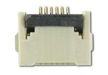 6 Position, 0.5mm Pitch, Gold, FCC FPC ZIF Connector CS050Z06G-A0 6 Position, 0.5mm Pitch, Gold, FCC FPC ZIF Connector CS050Z06G-A0