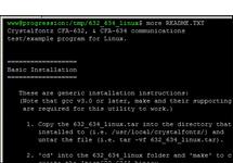 LINUX EXAMPLE CODE CFA Linux Examples LINUX EXAMPLE CODE CFA Linux Examples