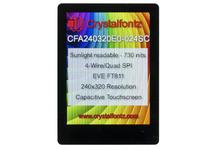 240x320 EVE 2.4&quot; Capacitive Touchscreen LCD Display CFA240320E0-024SC
