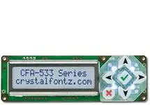 Blue 16x2 Character I2C LCD Module CFA533-TFH-KC
