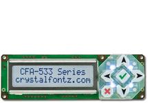 16x2 Serial Character LCD CFA533-TFH-KL