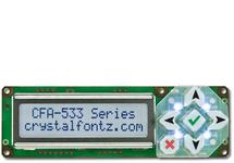Light Blue Serial 16x2 Character LCD CFA533-TFH-KL Light Blue Serial 16x2 Character LCD CFA533-TFH-KL