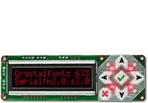 Red 16x2 RS232 Character LCD CFA633-RDI-KS