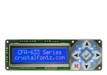 Blue 16x2 RS232 Character LCD CFA633-TMI-KS