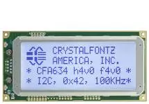 Light Blue 20x4 Character I2C LCD CFA634-TFH-KC
