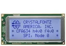 Blue SPI 20x4 Character LCD CFA634-TFH-KP