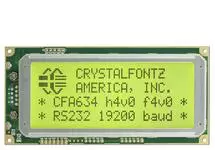 20x4 Serial RS232 Character LCD CFA634-YFH-KS