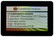 800x480 5 Inch EVE Touchscreen TFT Display CFA800480E3-050SW