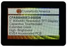 800x480 5 Inch EVE Touchscreen TFT Display CFA800480E3-050SW 800x480 5 Inch EVE Touchscreen TFT Display CFA800480E3-050SW