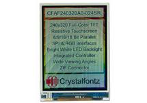 240x320 2.4" Resistive Touchscreen TFT Display CFAF240320A0-024SR 240x320 2.4" Resistive Touchscreen TFT Display CFAF240320A0-024SR