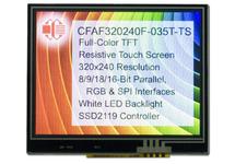 320x240 3.5&quot; Touch Screen Color TFT CFAF320240F-035T-TS