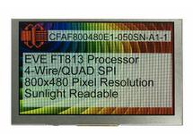 800x480 5" EVE TFT Display CFAF800480E1-050SN-A1-1 800x480 5" EVE TFT Display CFAF800480E1-050SN-A1-1