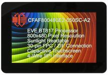 800x480 5 Inch EVE Touchscreen TFT Display CFAF800480E2-050SC-A2
