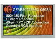 800x480 5 inch Sunlight Readable TFT CFAF800480E3-050SN 800x480 5 inch Sunlight Readable TFT CFAF800480E3-050SN