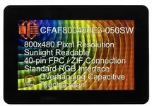 800x480 5" IPS Wide Capacitive Touchscreen TFT Display CFAF800480E3-050SW 800x480 5" IPS Wide Capacitive Touchscreen TFT Display CFAF800480E3-050SW