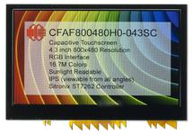 800x480 4.3" Capacitive Touchscreen TFT Display CFAF800480H0-043SC
