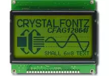 128x64 Black on Green Graphic LCD CFAG12864I-YYH-TN 128x64 Black on Green Graphic LCD CFAG12864I-YYH-TN