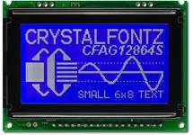 128x64 SPI or Parallel Graphic LCD CFAG12864S-TMI-VT