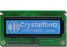 Blue 144x32 Serial Graphic LCD CFAG14432C-TMI-TT