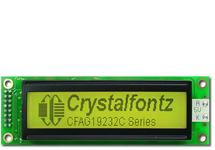 Yellow-Green 192x32 Serial Graphic LCD CFAG19232C-YYH-TT Yellow-Green 192x32 Serial Graphic LCD CFAG19232C-YYH-TT