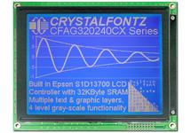 320x240 White on Blue Parallel Graphic LCD CFAG320240CX-TMI-T