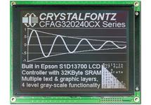 320x240 White on Black Parallel Graphic LCD CFAG320240CX-TTI-T