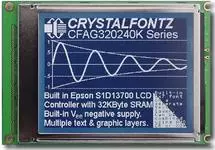 Dark Blue 320x240 Parallel Graphic LCD CFAG320240K-STI-TZ Dark Blue 320x240 Parallel Graphic LCD CFAG320240K-STI-TZ