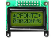 Reflective Non-Backlit 8x2 Character LCD CFAH0802D-NYG-JP