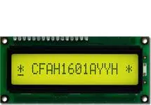 Transflective 16x1 Character LCD CFAH1601A-YYH-JT