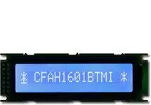 Blue 16x1 Character LCD CFAH1601B-TMI-ET