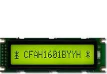 Small 16x1 Character Sunlight Readable LCD CFAH1601B-YYH-ET
