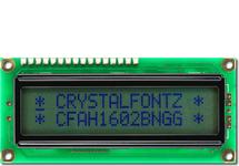 16x2 Sunlight Readable Character LCD CFAH1602B-NGG-JTV