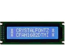 Blue and White 16x2 Character LCD CFAH1602D-TMI-ET